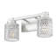 Meuble-lavabo à 2 lumières en nickel brossé 15,75 po Jacqueline-123223219