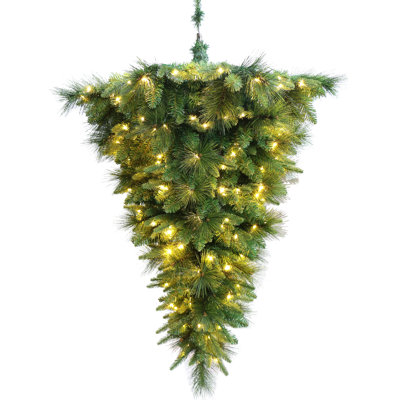 Sapin de Noël artificiel vert 3,9 'avec 150 lumières claires/blanches