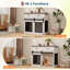 Meuble de rangement pour chien 44,5 po avec porte de grange coulissante-11577114