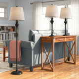 Tamarrion 60'' Traditional Floor & Table Lamp Set