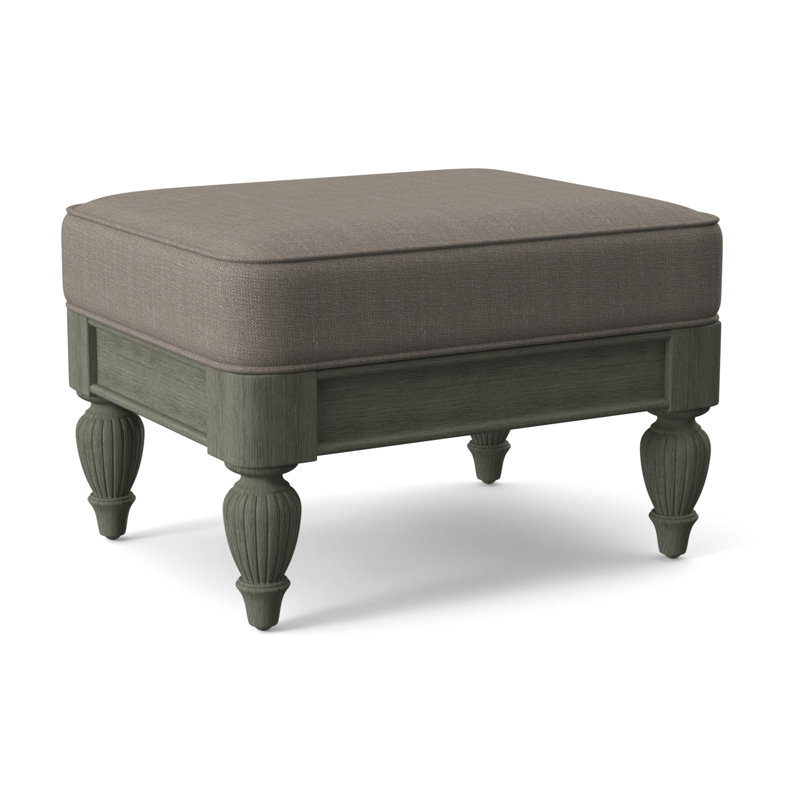 Grand View Ottoman, Stone Crypton Performance; 0884-83, Antique Black Finish