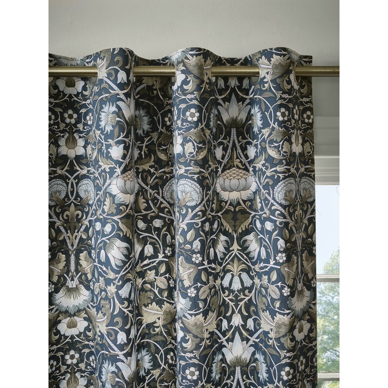Cotton Blend Curtain Panel Pair, 229cm W x 183cm L
