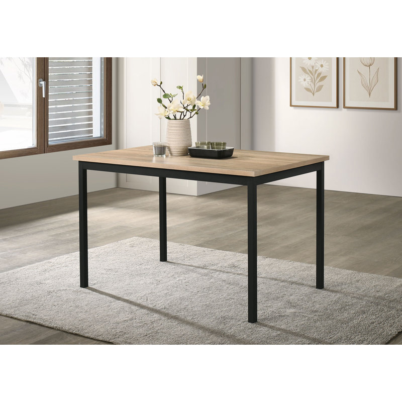 Table de salle à manger de 48,4 po de largeur, brun, H 30,5 po x L 48,4 po x l 30,4 po
