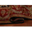 Tapis noir à motif floral indien Agra 9 x 12