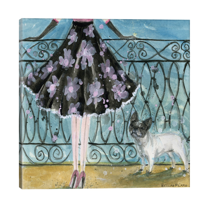 French Bulldog by Bella Pilar - Wrapped Canvas Painting, 66.04 cm H x 66.04 cm W x 3.175 cm D