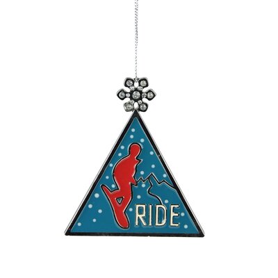 3.75"" Red and Blue Ride Ski Triangular Charm Christmas Ornament -  The Holiday Aisle®, E5100AF073D04C24B411D4DB31710070