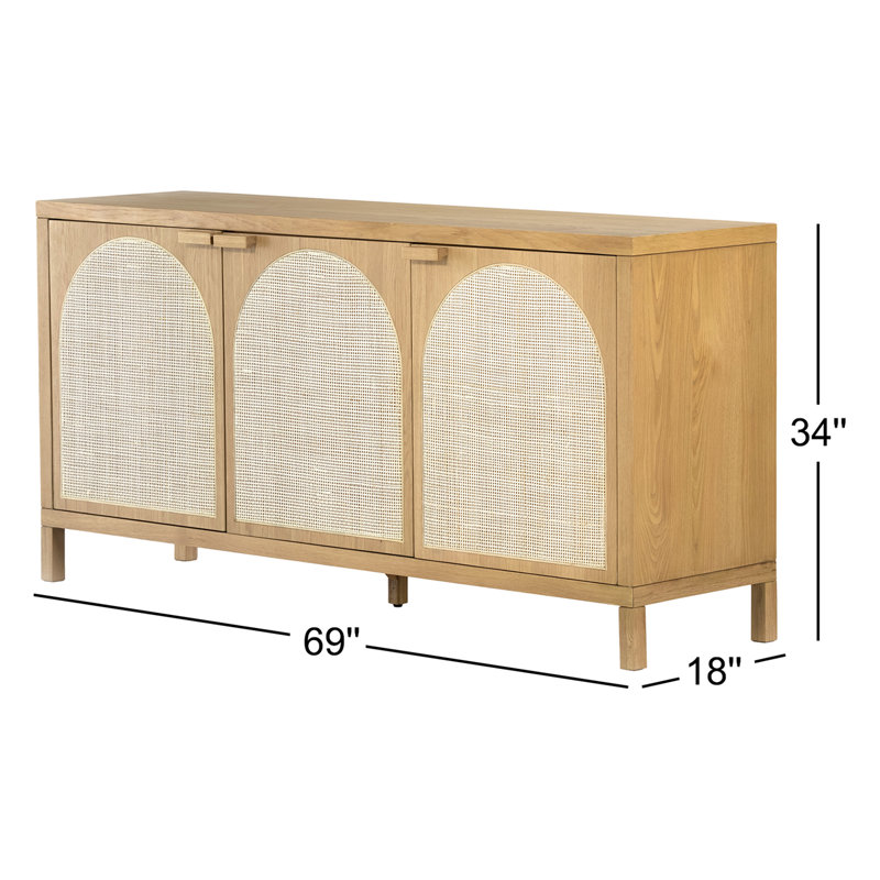 Allegra 69'' W Solid Wood Sideboard