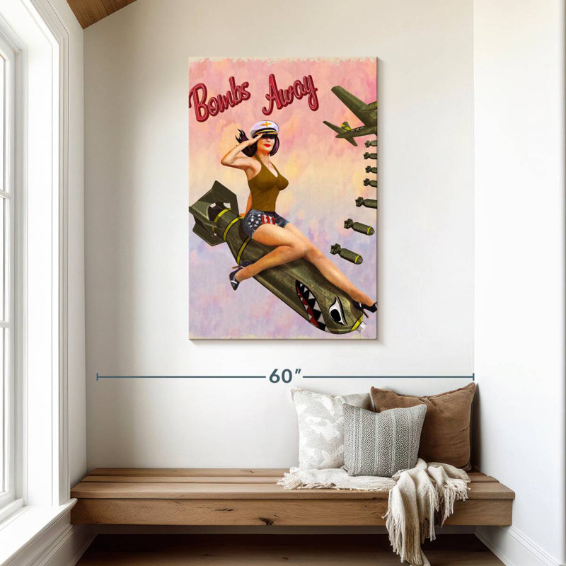 Mait Bombs Away, 45" H x 30" W