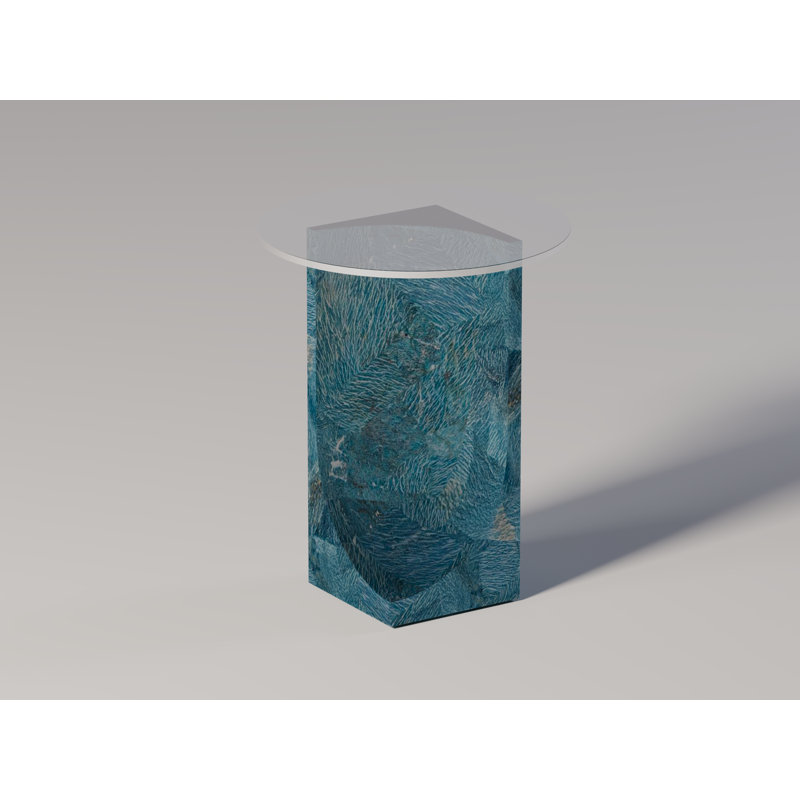 Chisel De Mason Side Table, Amazonite