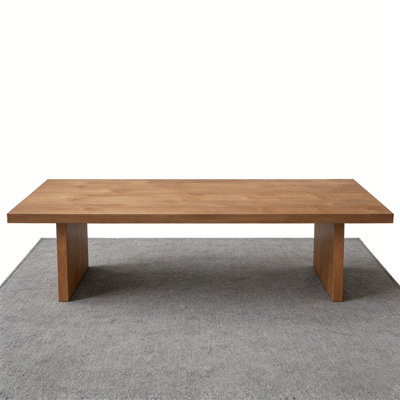 Sturdy Rectangular Solid Wood Dining Table