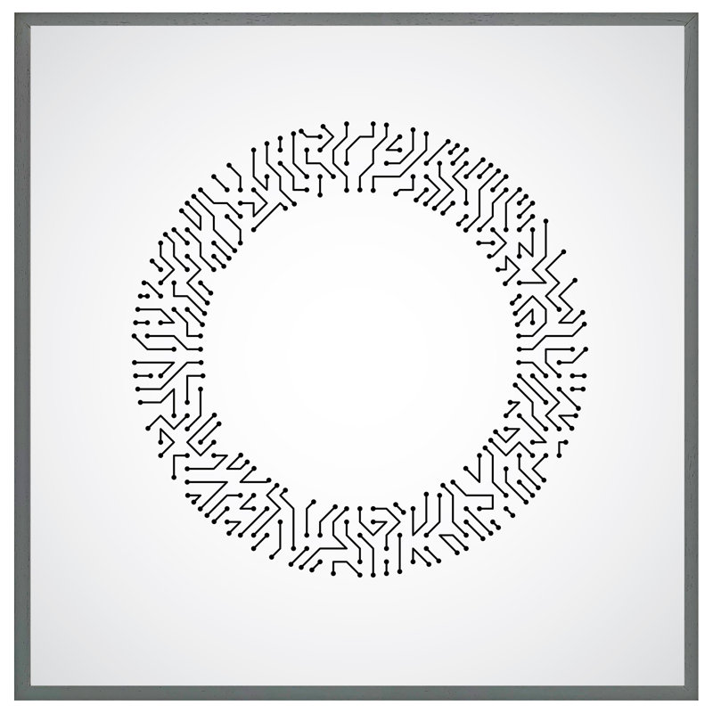 Single Picture Frame Print, 31cm H x 31cm W, Grey