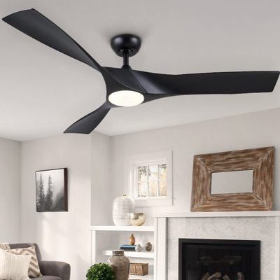 Ventilateur de plafond 52 po avec lumière DEL à intensité variable et télécommande