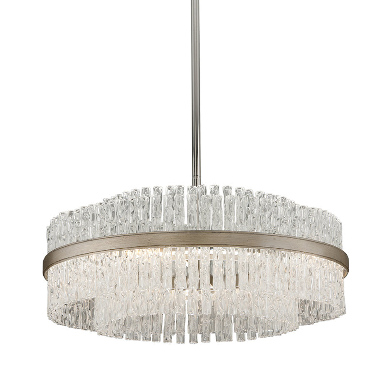 Chime 8-Light Unique / Statement Wagon Wheel Chandelier