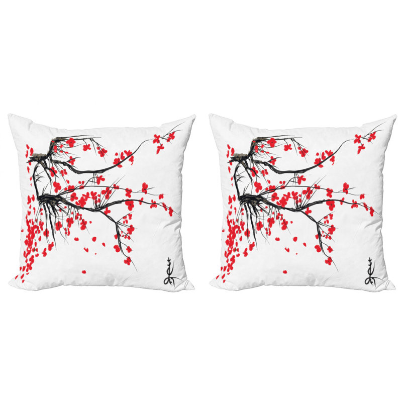Ensemble de 2 coussins décoratifs Ambesonne Nature, 18" x 18"