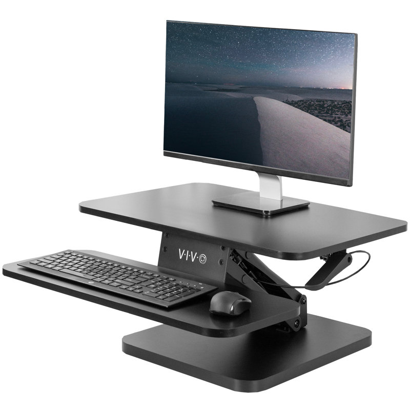 Montant de bureau noir