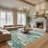 Modern Abstract Machine Washable Area Rug for Living Room, Modern Living Room Carpet with Non-Slip Backing, Soft Stain Resistant Bedroom Carpet-1645062870-1645062862