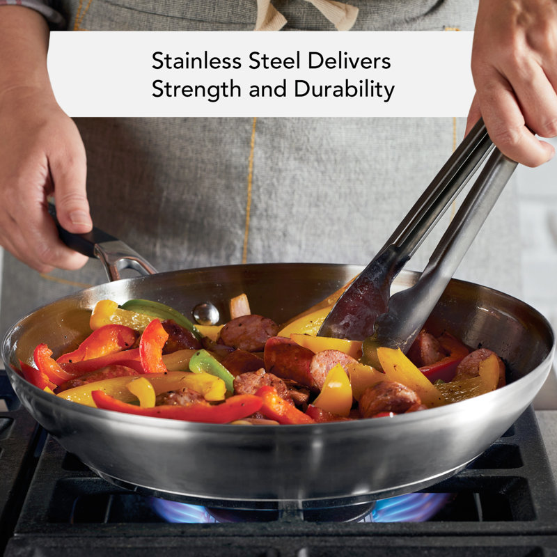KitchenAid Stainless Steel Induction Frying Pan / Skillet, 12 in.