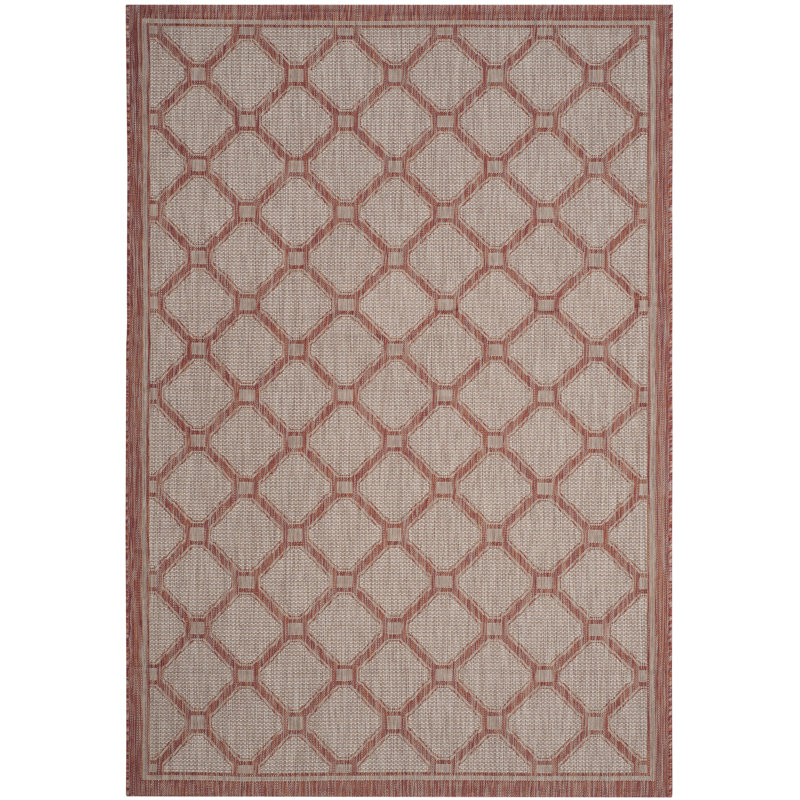 Tapis intérieur / extérieur à motif géométrique Sayde Performance, Rectangle 9 pi x 12 pi