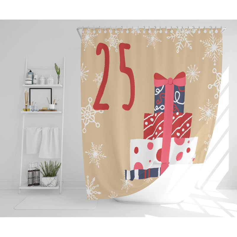 Dent Polyester Shower Curtain Set