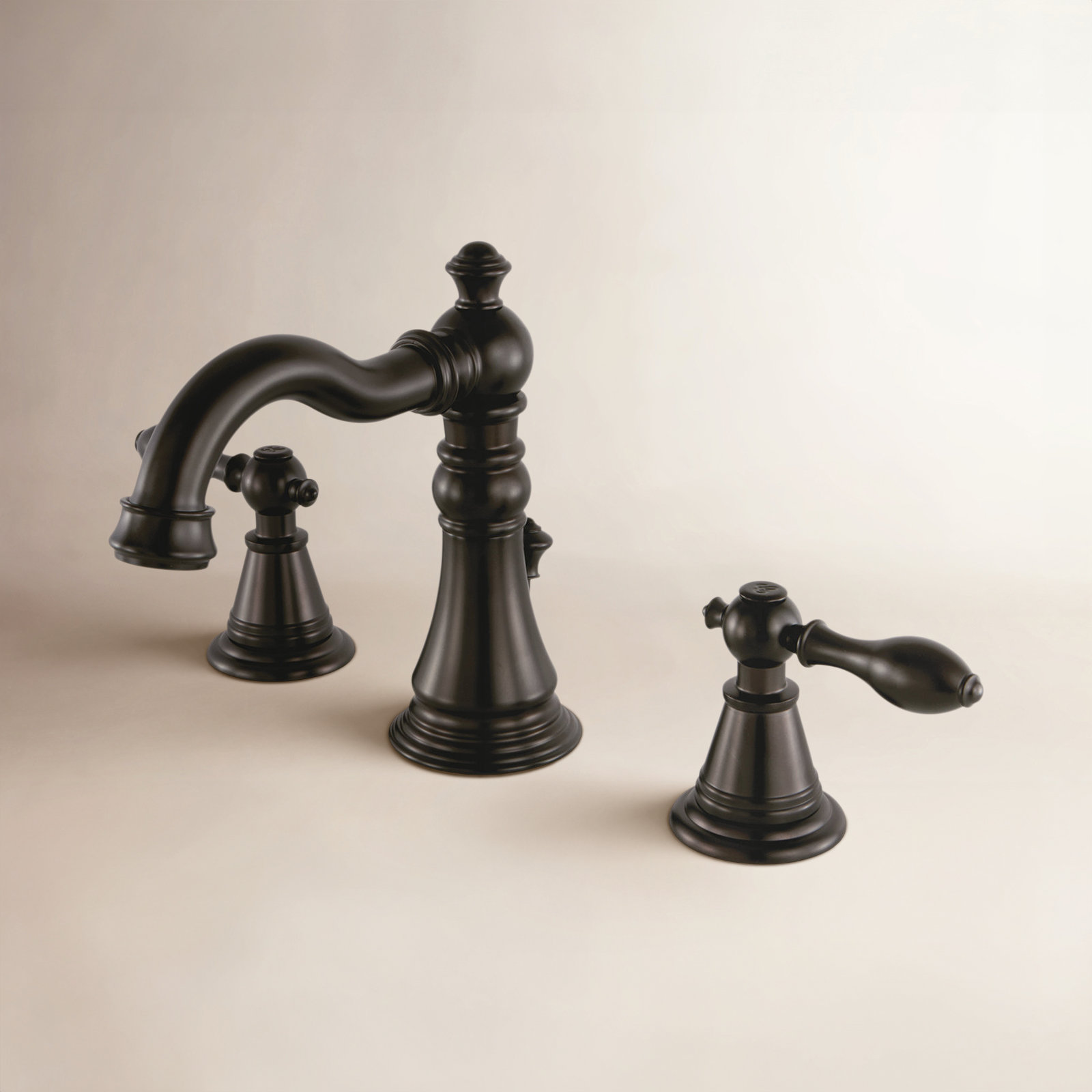 Victorian Widespread Faucet with Pop-Up Drain, Oil Rubbed Bronze