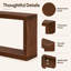 Lot de 3 étagères murales simples en bois, étagères murales, étagères flottantes, présentoir mural décoratif, étagères en bois, présentoir mural à monter soi-même