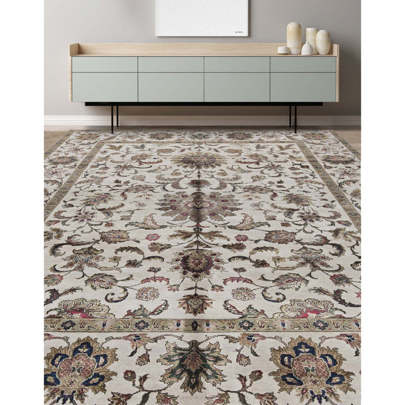 Chantel Oriental Area Rug in Ivory, Rectangle 7'11" x 9'11"