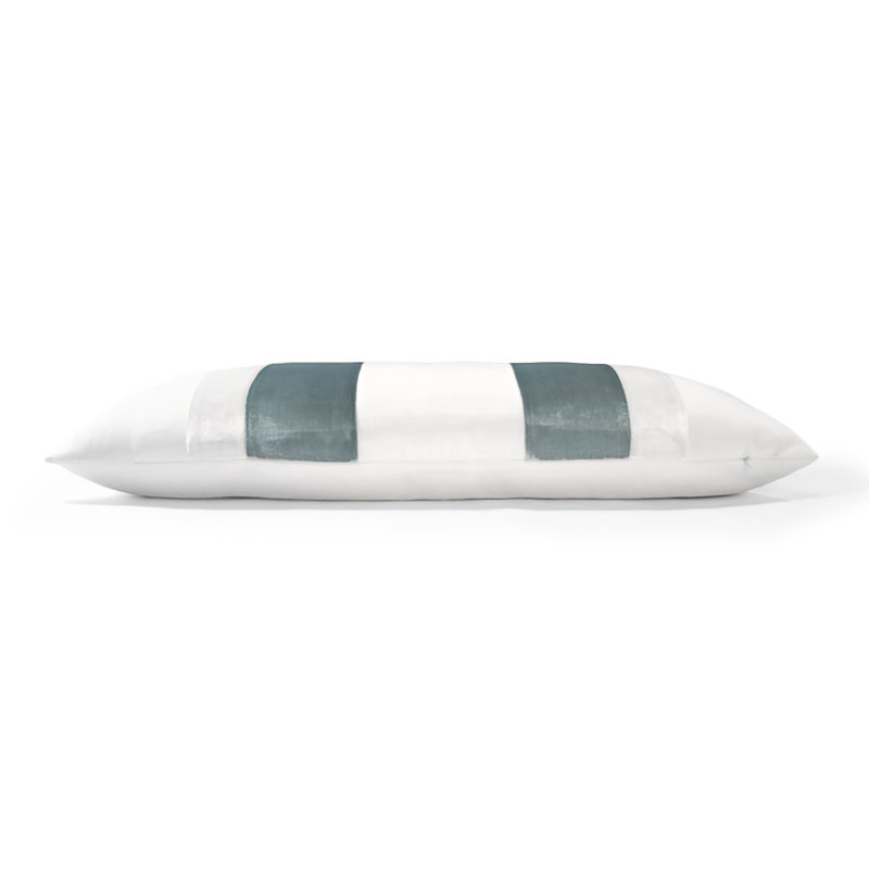 Stripe Lumbar Pillow Cover & Insert, 16" x 36", Harbor