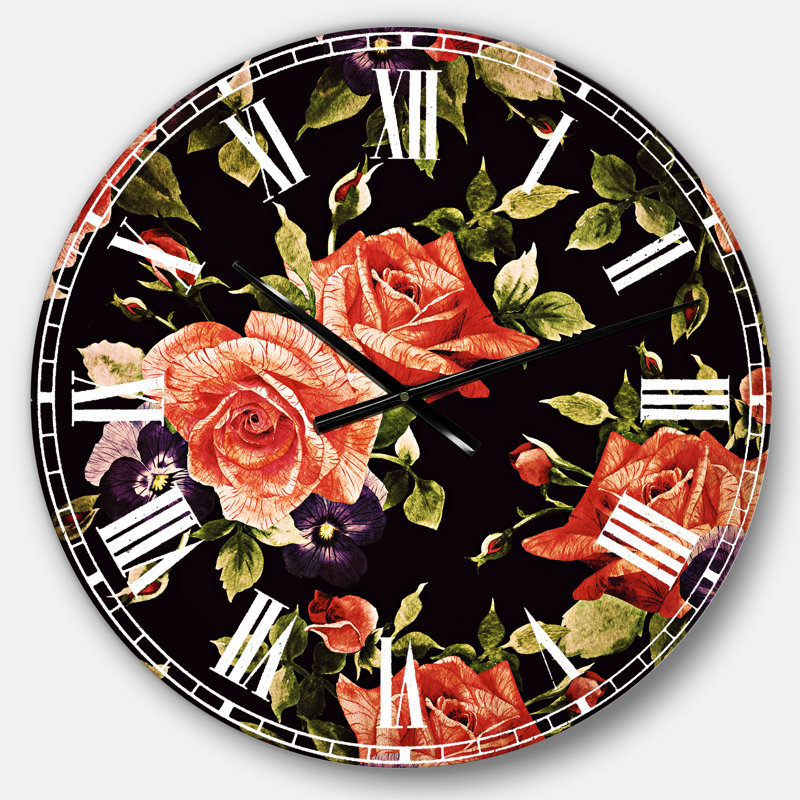 Horloge murale traditionnelle Pansy, Grand
