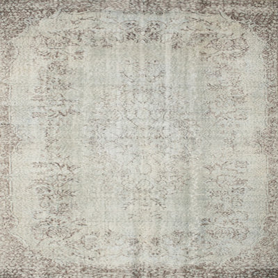 Tapis gris clair/brun contemporain