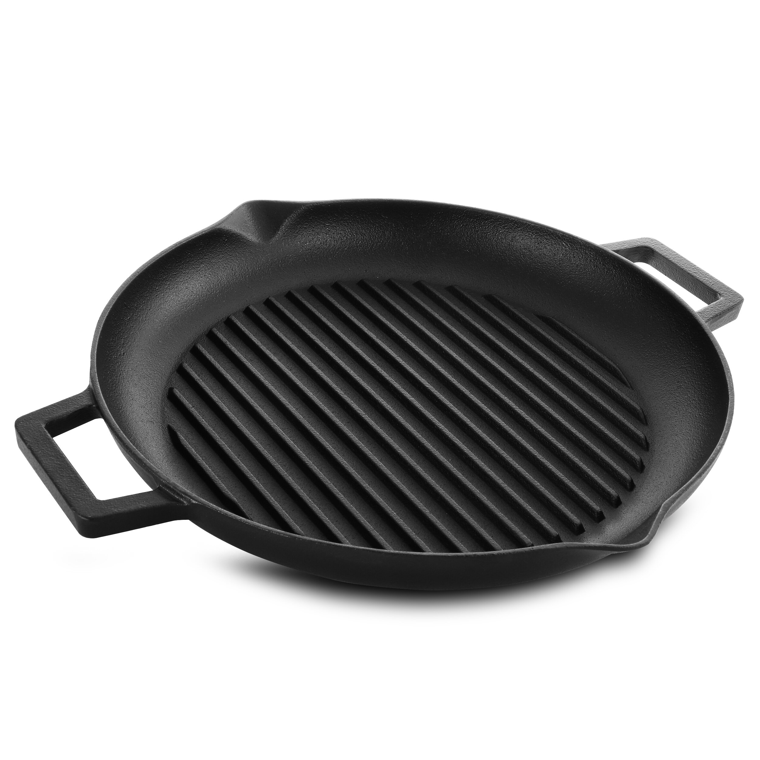 GIBSON HOME Addlestone 3-Piece Pre-Seasoned Cast Iron Skillet Set