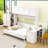 Queen Wood Murphy Bed with Built-in-Desk and Storage-1086616899