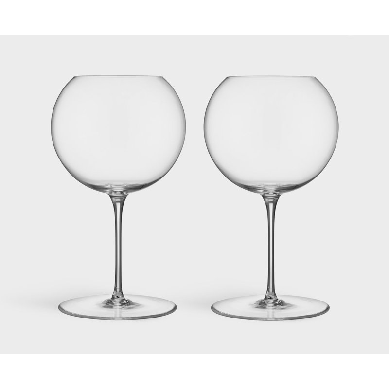 Geometry Handmade Red Wine Glass