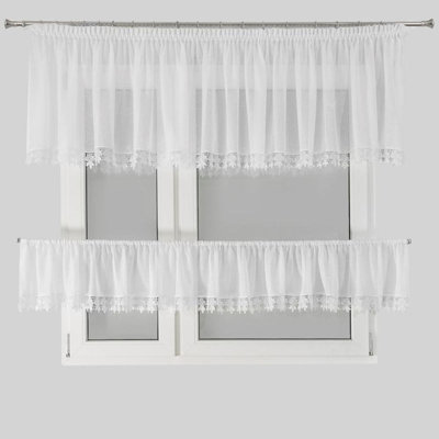 Purcellville Pencil Pleat Semi Sheer Single Curtain