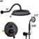 Retro Complete Shower System With Rough-In Valve With 9 Inches Rain Shower Head