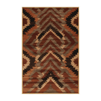 Machine Washable Persian Brown Area Rug