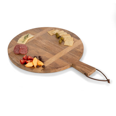Planche à charcuterie ronde Ravi - plateau de service en bois - planche à fromage Dejanea
