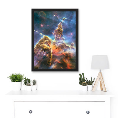 Space Stars Nebula Galaxy Universe Hubble Mystic Mountain Cosmos - Single Picture Frame Print