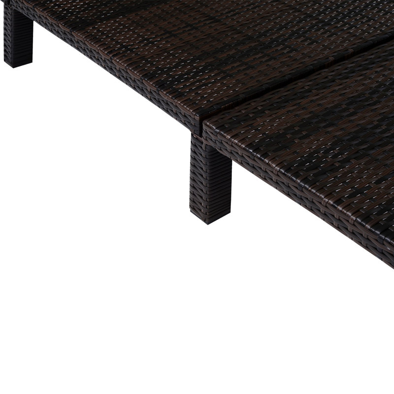 Outdoor Lounge Chair, White/Black