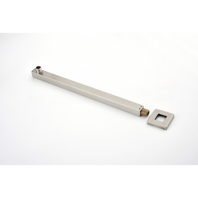 Shower Arm With Flange, 1/2 NPT Tapered Threads, Rain Shower Head Arm, Wall Mount Shower Extension Arm