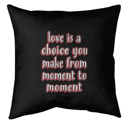 Coussin de sol Love is a choice
