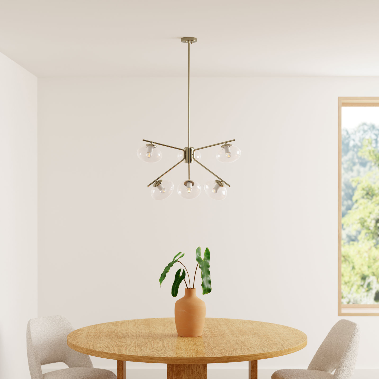 Vincenza 6 - Light Dimmable Sputnik Chandelier