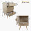 Table de chevet 2 tiroirs Sykeston