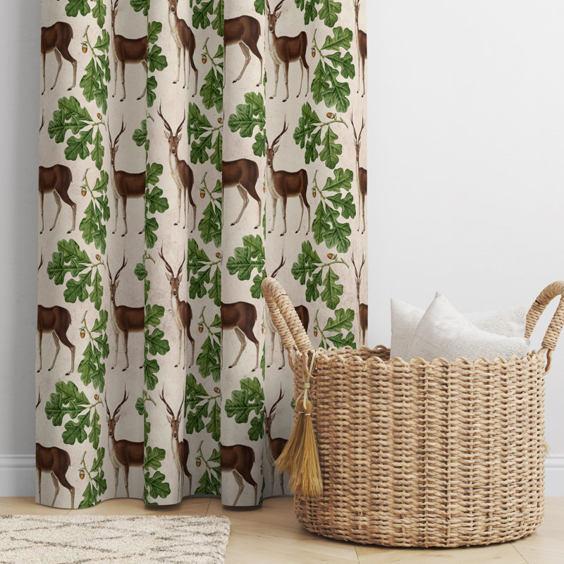 Semi Sheer Curtain, 20" W x 52" L