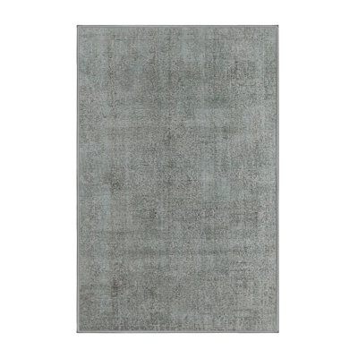 Tapis gris à motif abstrait Tathana