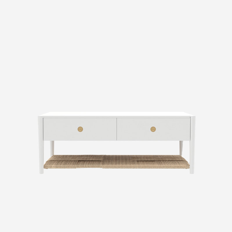 Table basse Madeline, gris anthracite, Blanc
