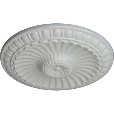 Médaillon de plafond H 11,25 po x l 11,25 po x P 0,875 po Linus