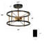 Plafonnier semi-encastré cage 2 lumières 11,8 po Chrisse