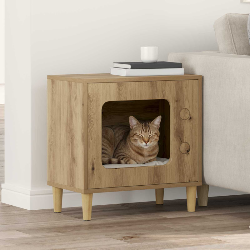 52cm H Cat Tree, Artisan Oak