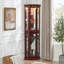 Vitrine d'angle, éclairée, miroir, tablettes trempées - standard-129994483
