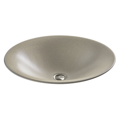 KOHLER Shagreen Carillon, ARTIST EDITIONS Round Vessel Bathroom Sink